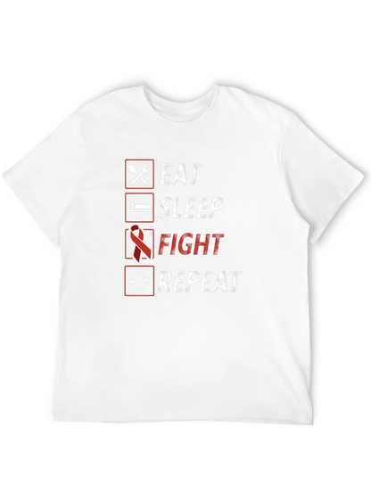 Camiseta Hombre: Come Duerme Lucha Repite