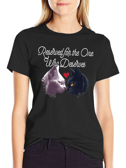 Camiseta Negra Reserved for the One Who Deserves