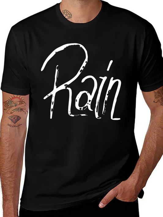 Camiseta Negra Rain para Hombre