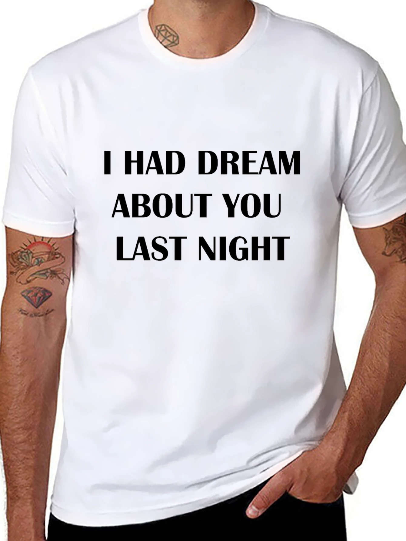Camiseta Negra: Tuve un Sueño Contigo Anoche