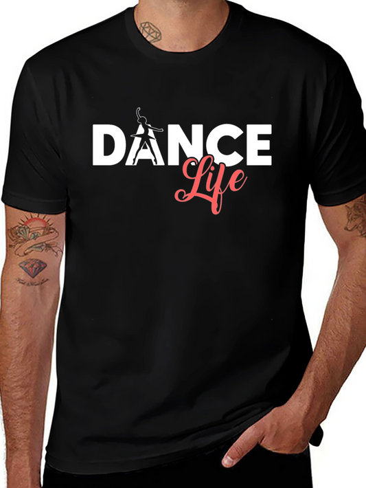 Camiseta Negra Dance Life Algodón Suave