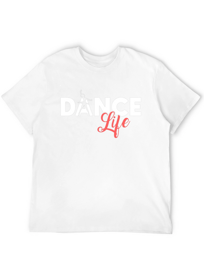 Camiseta Negra Dance Life Algodón Suave