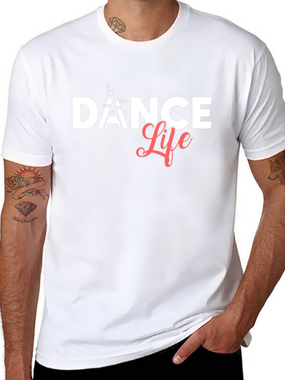 Camiseta Negra Dance Life Algodón Suave