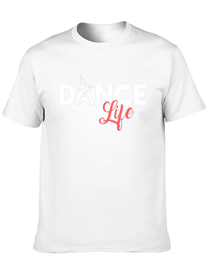 Camiseta Negra Dance Life Algodón Suave