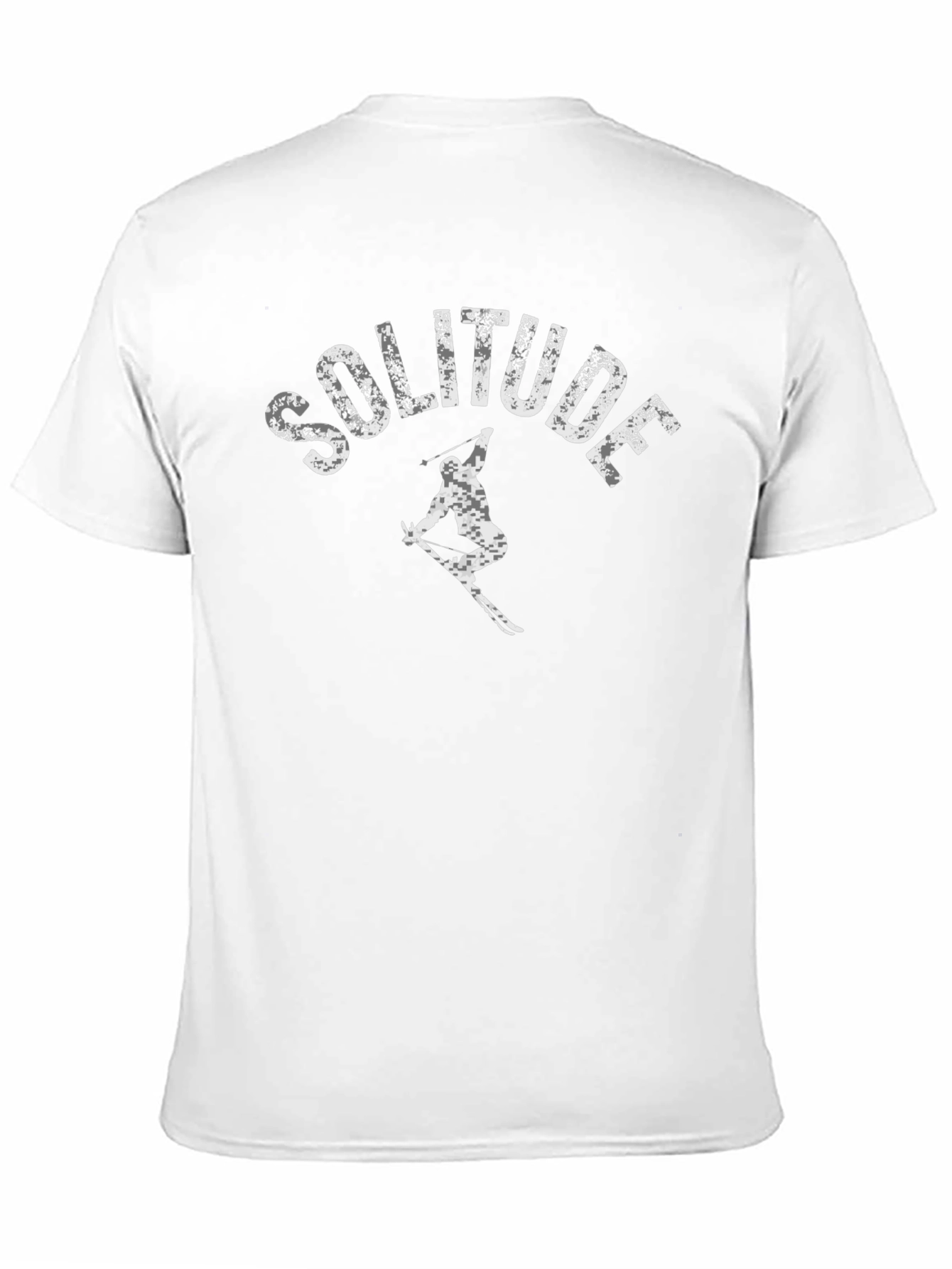 Camiseta Negra Solitude Ski con Diseño Único