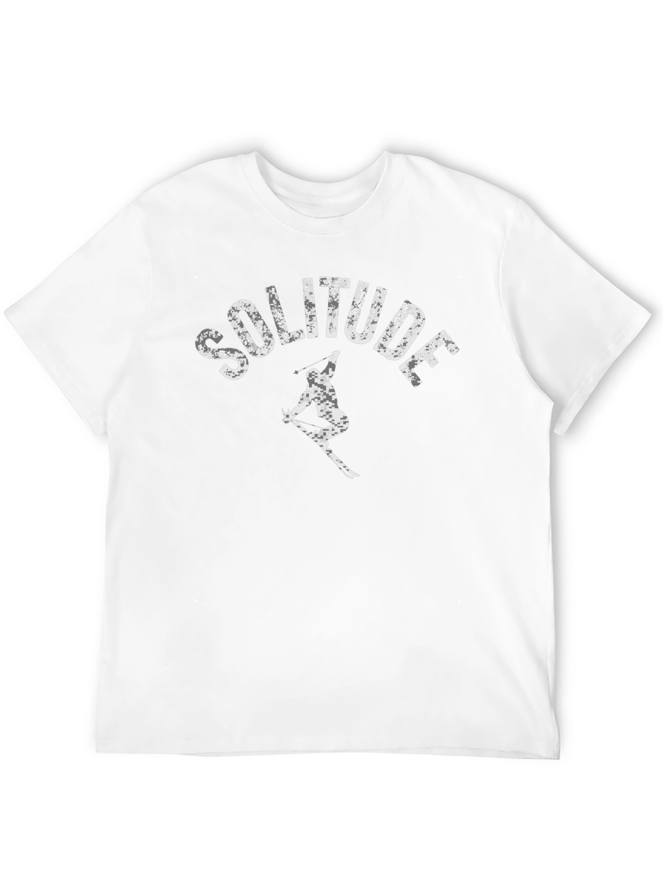 Camiseta Negra Solitude Ski con Diseño Único