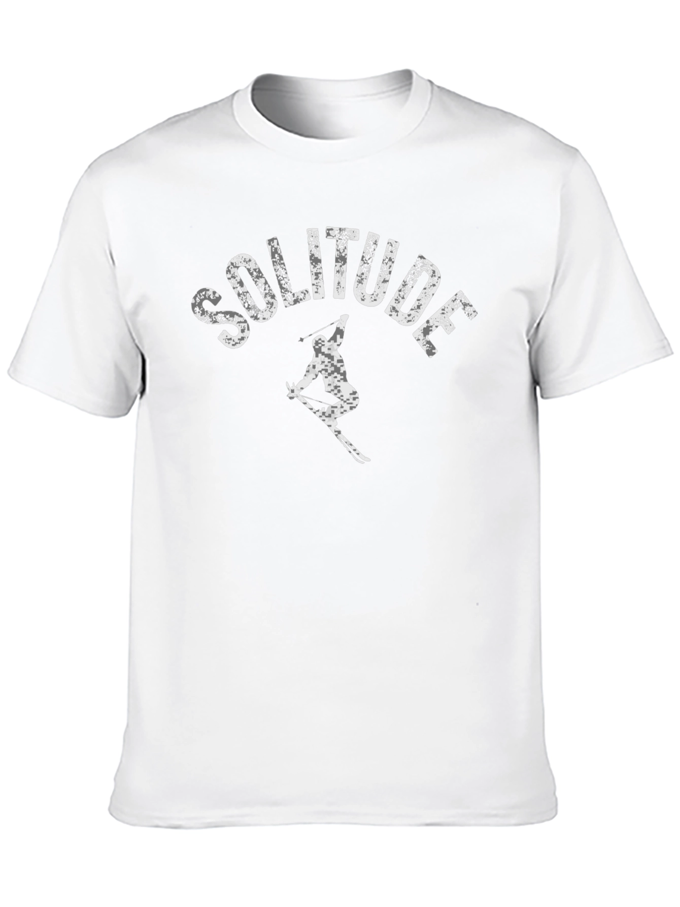 Camiseta Negra Solitude Ski con Diseño Único