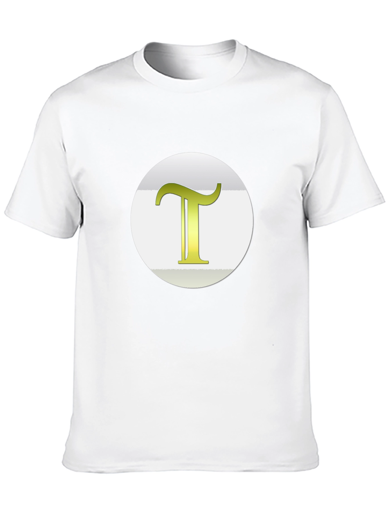 Camiseta Negra con Letra T Dorada