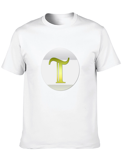 Camiseta Negra con Letra T Dorada