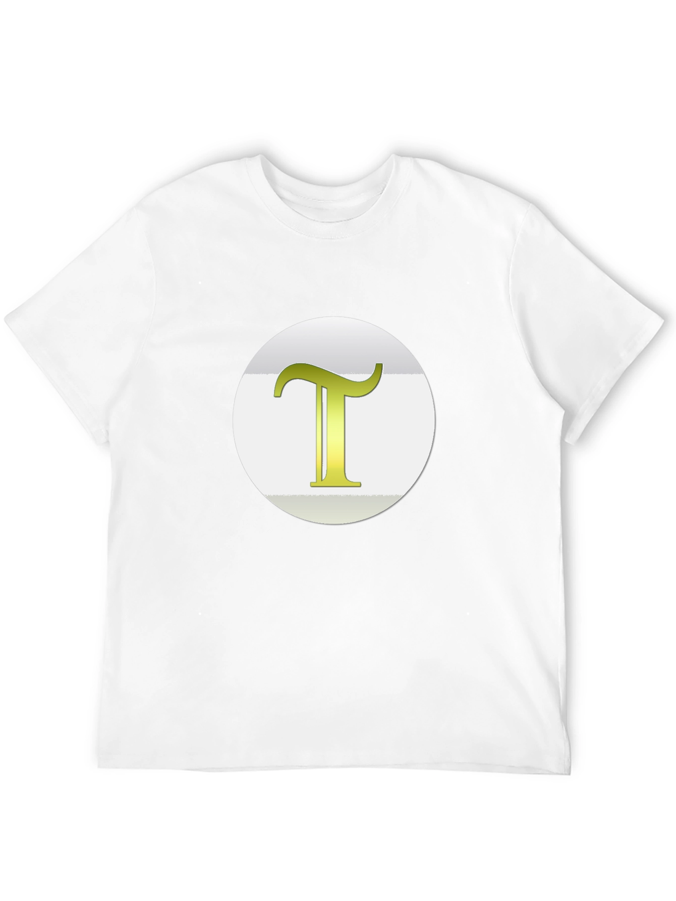 Camiseta Negra con Letra T Dorada