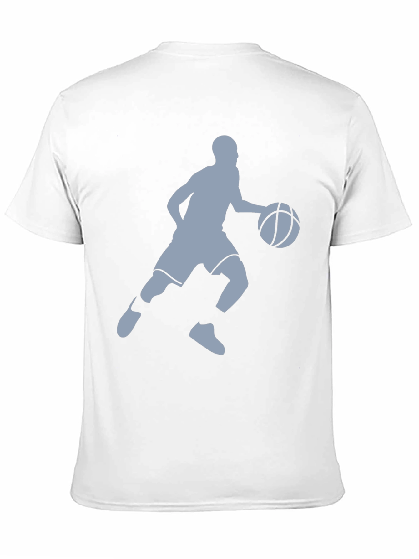 Camiseta Negra Hombre - Silueta Jugador Baloncesto