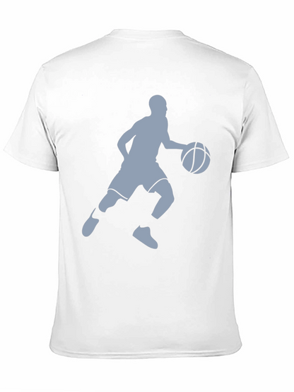 Camiseta Negra Hombre - Silueta Jugador Baloncesto