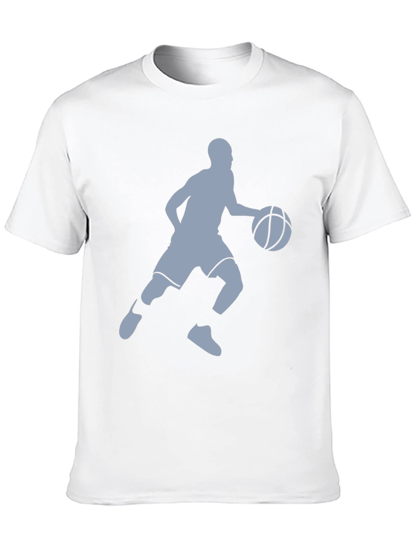 Camiseta Negra Hombre - Silueta Jugador Baloncesto