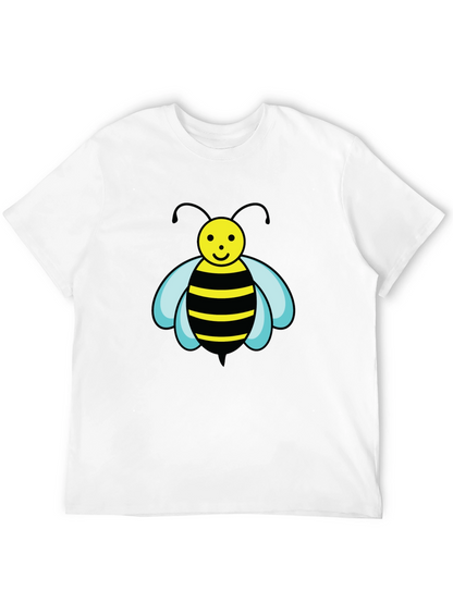 Camiseta Negra con Abeja de Dibujos Animados