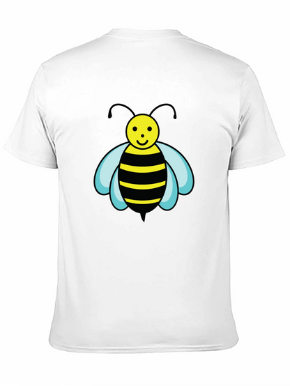 Camiseta Negra con Abeja de Dibujos Animados