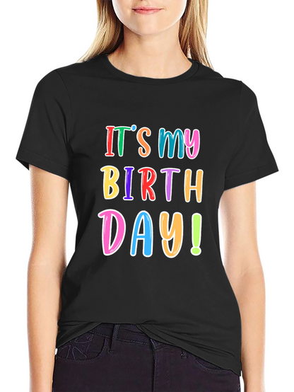 Camiseta Negra de Cumpleaños