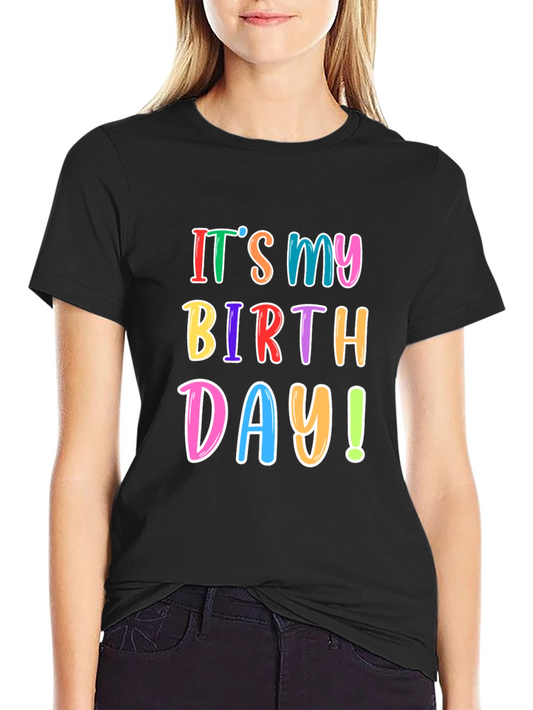 Camiseta Negra de Cumpleaños