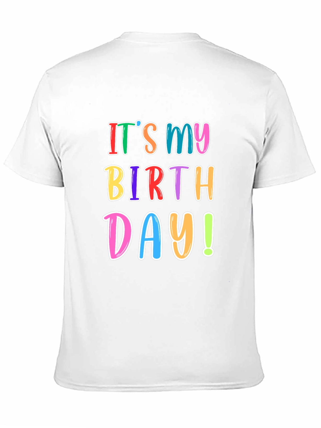 Camiseta Negra de Cumpleaños