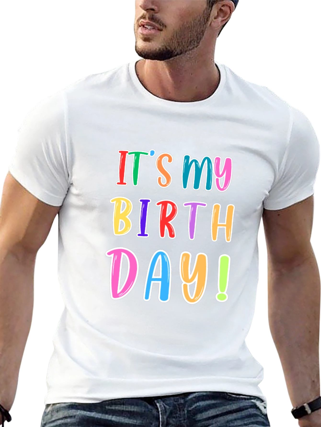 Camiseta Negra de Cumpleaños