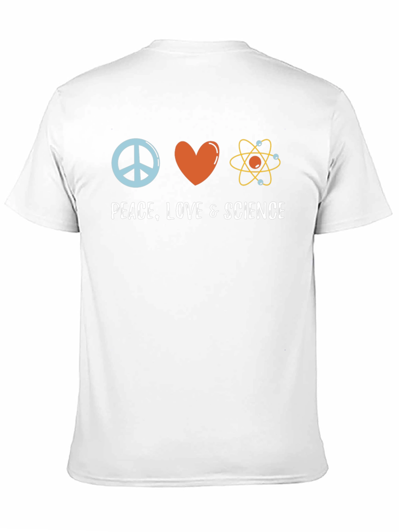 Camiseta Negra Paz Amor Ciencia