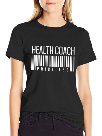 Camiseta Negra Health Coach Priceless