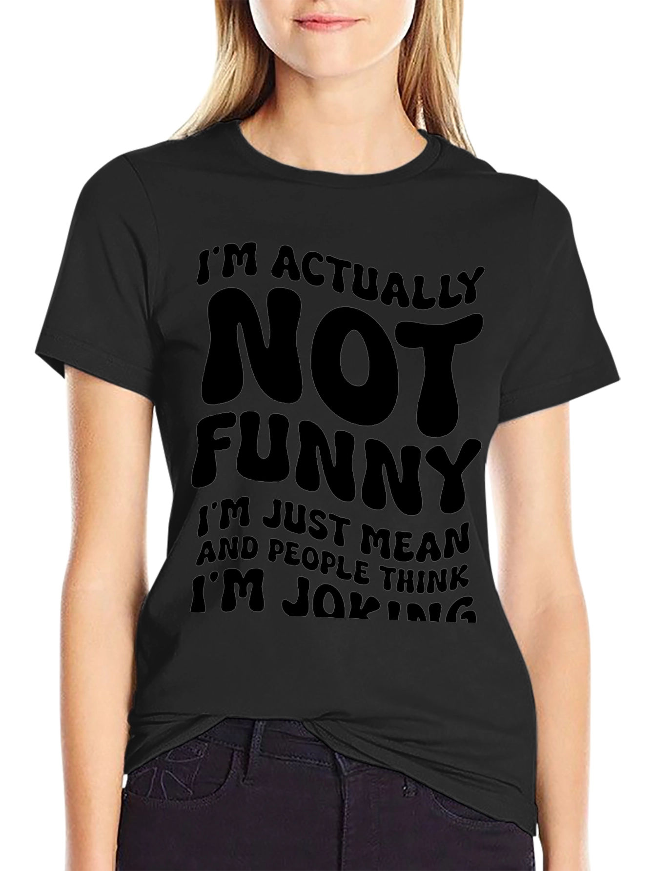 Camiseta Negra: No Soy Gracioso Soy Malo