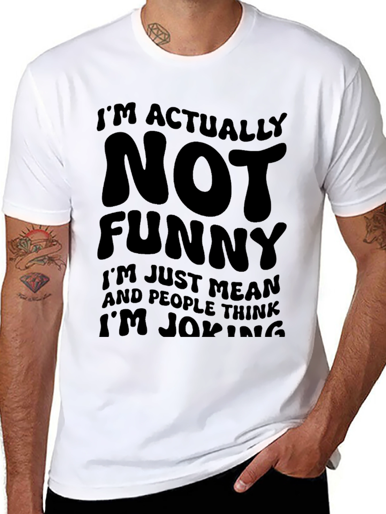 Camiseta Negra: No Soy Gracioso Soy Malo