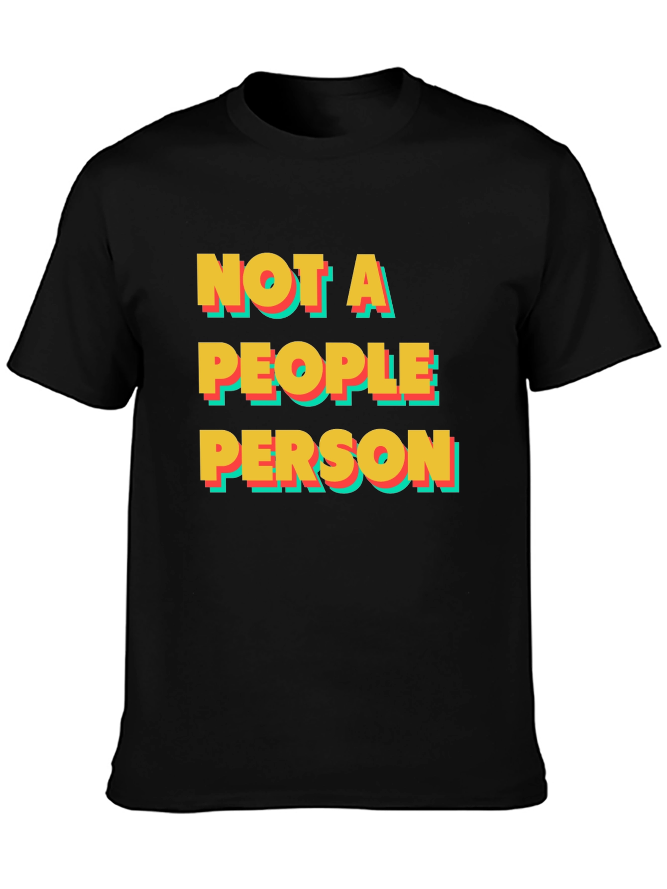 Camiseta Negra: No Soy Una Persona Sociable