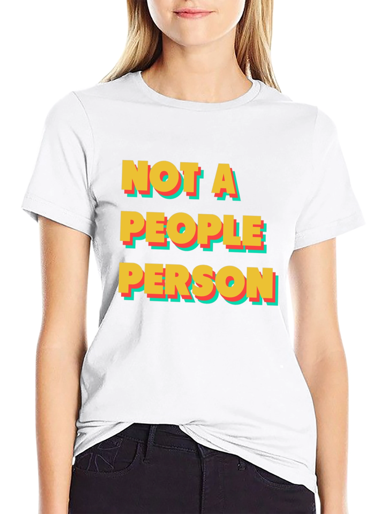 Camiseta Negra: No Soy Una Persona Sociable