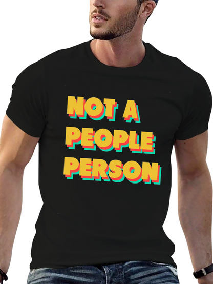 Camiseta Negra: No Soy Una Persona Sociable