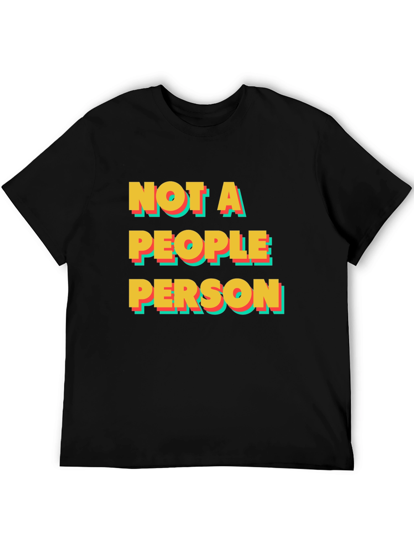Camiseta Negra: No Soy Una Persona Sociable
