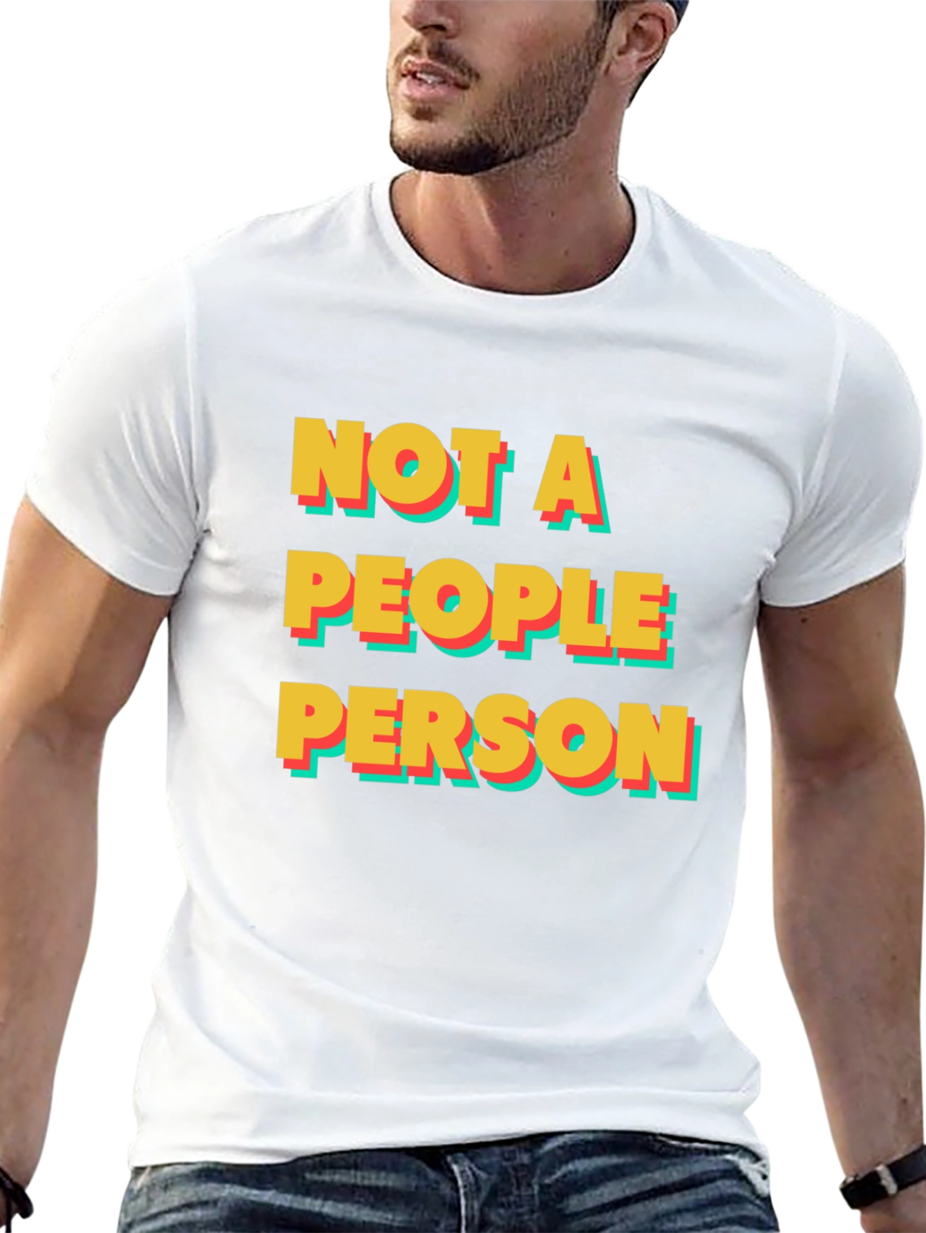 Camiseta Negra: No Soy Una Persona Sociable