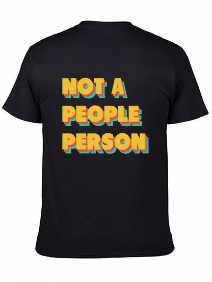 Camiseta Negra: No Soy Una Persona Sociable