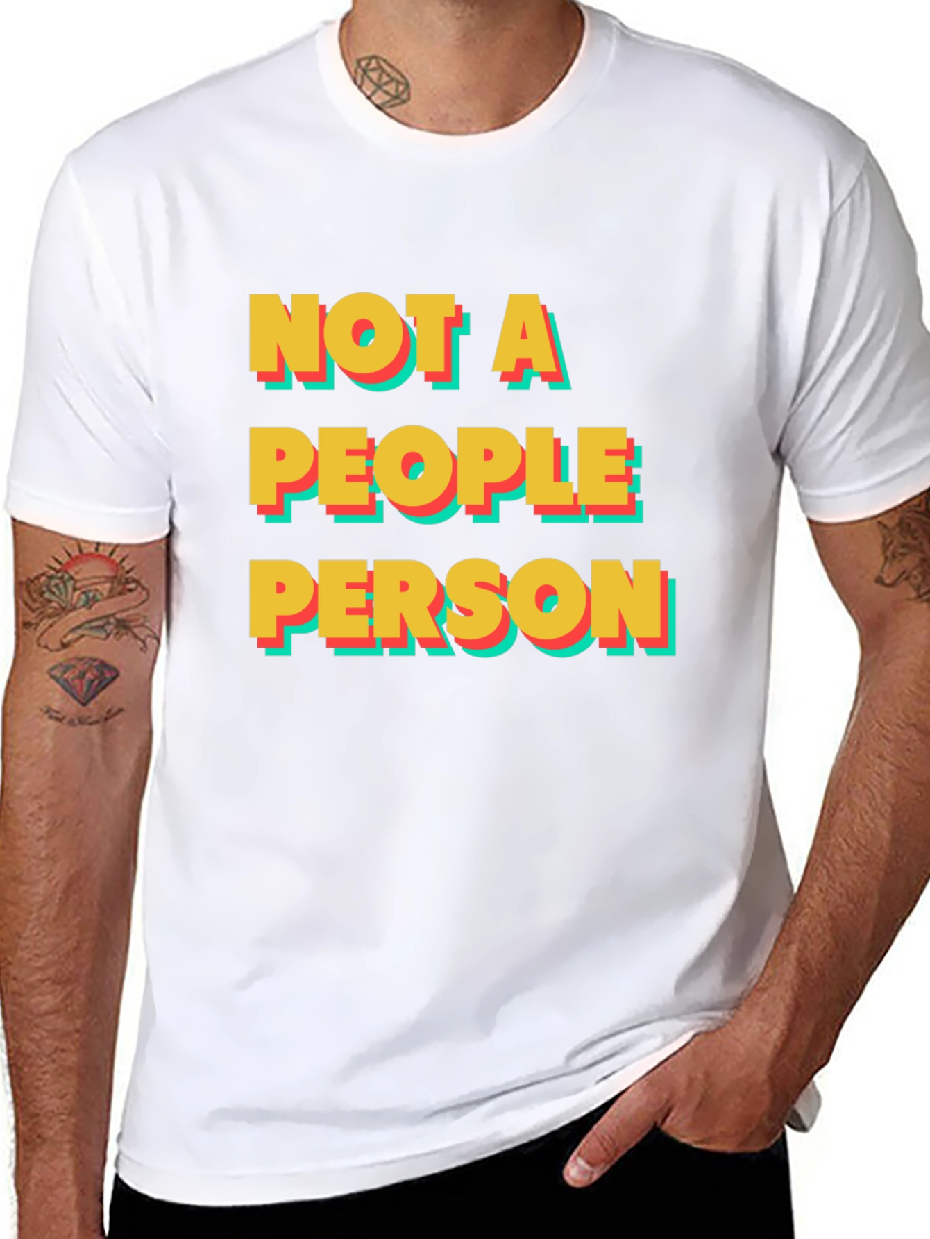 Camiseta Negra: No Soy Una Persona Sociable