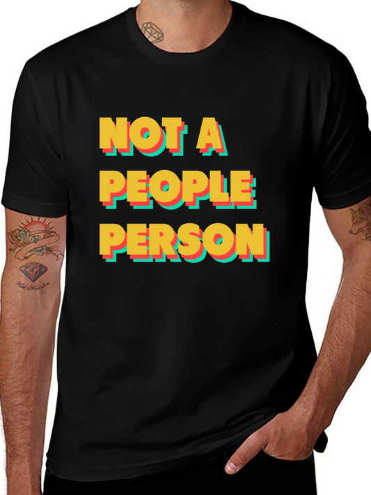 Camiseta Negra: No Soy Una Persona Sociable