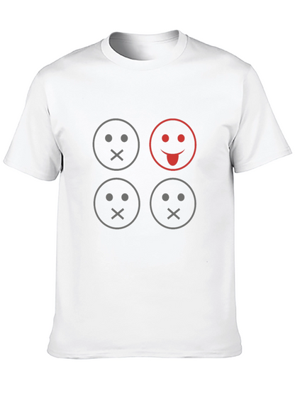 Camiseta Negra con Diseño de Emojis Silenciosos
