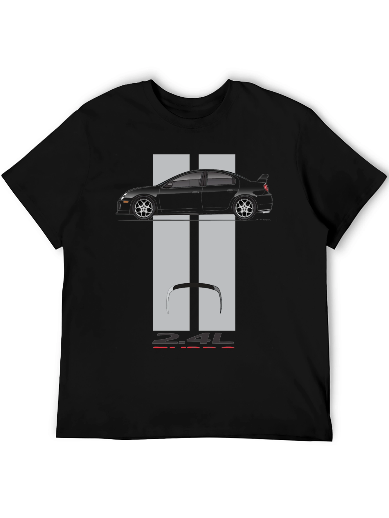 Camiseta Negra Coche Deportivo 2.4L Turbo