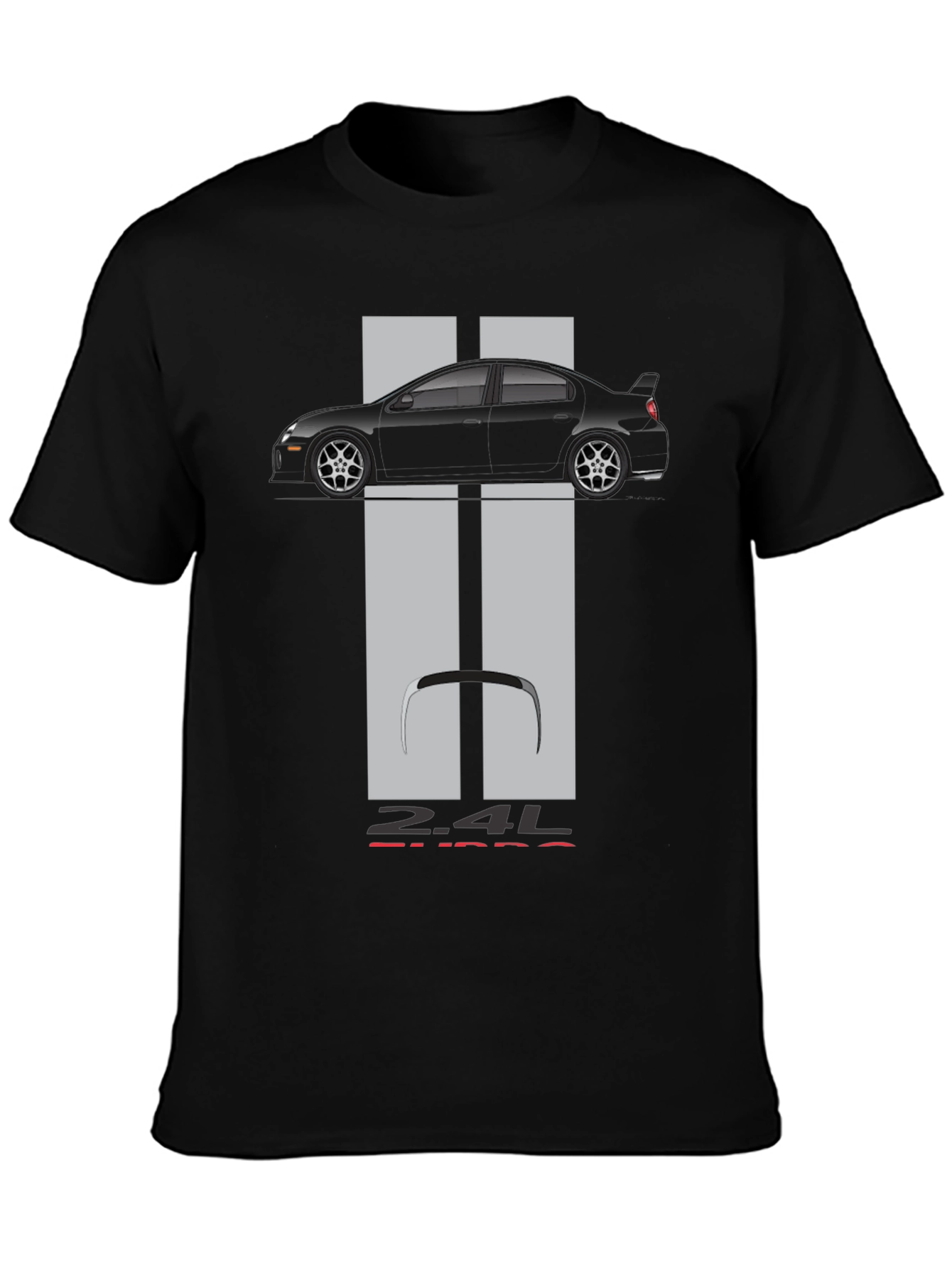 Camiseta Negra Coche Deportivo 2.4L Turbo