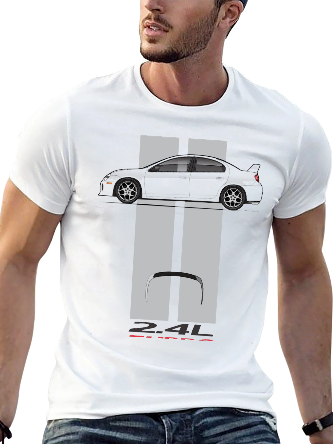 Camiseta Negra Coche Deportivo 2.4L Turbo