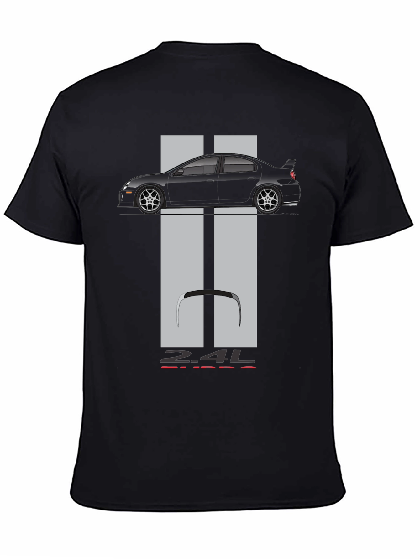 Camiseta Negra Coche Deportivo 2.4L Turbo