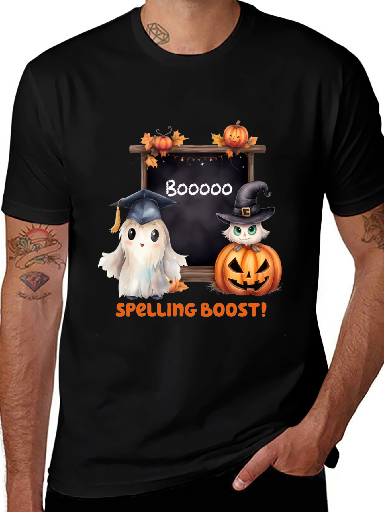 Camiseta Halloween: ¡Impulso Ortográfico Fantasmal!