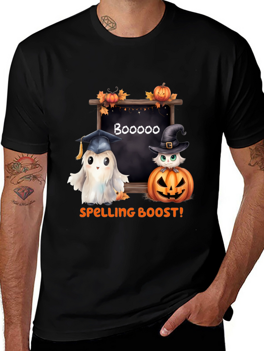 Camiseta Halloween: ¡Impulso Ortográfico Fantasmal!