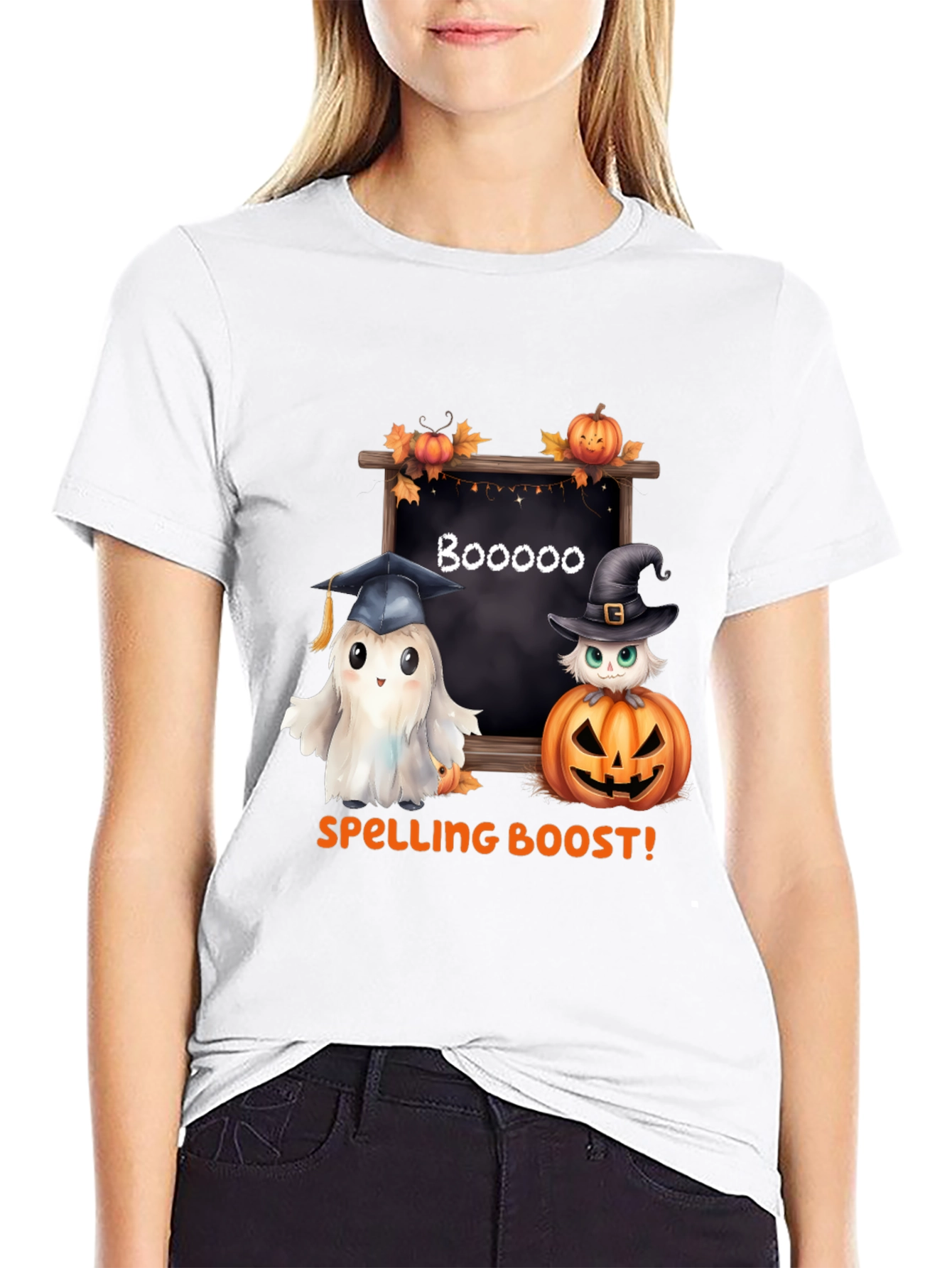 Camiseta Halloween: ¡Impulso Ortográfico Fantasmal!