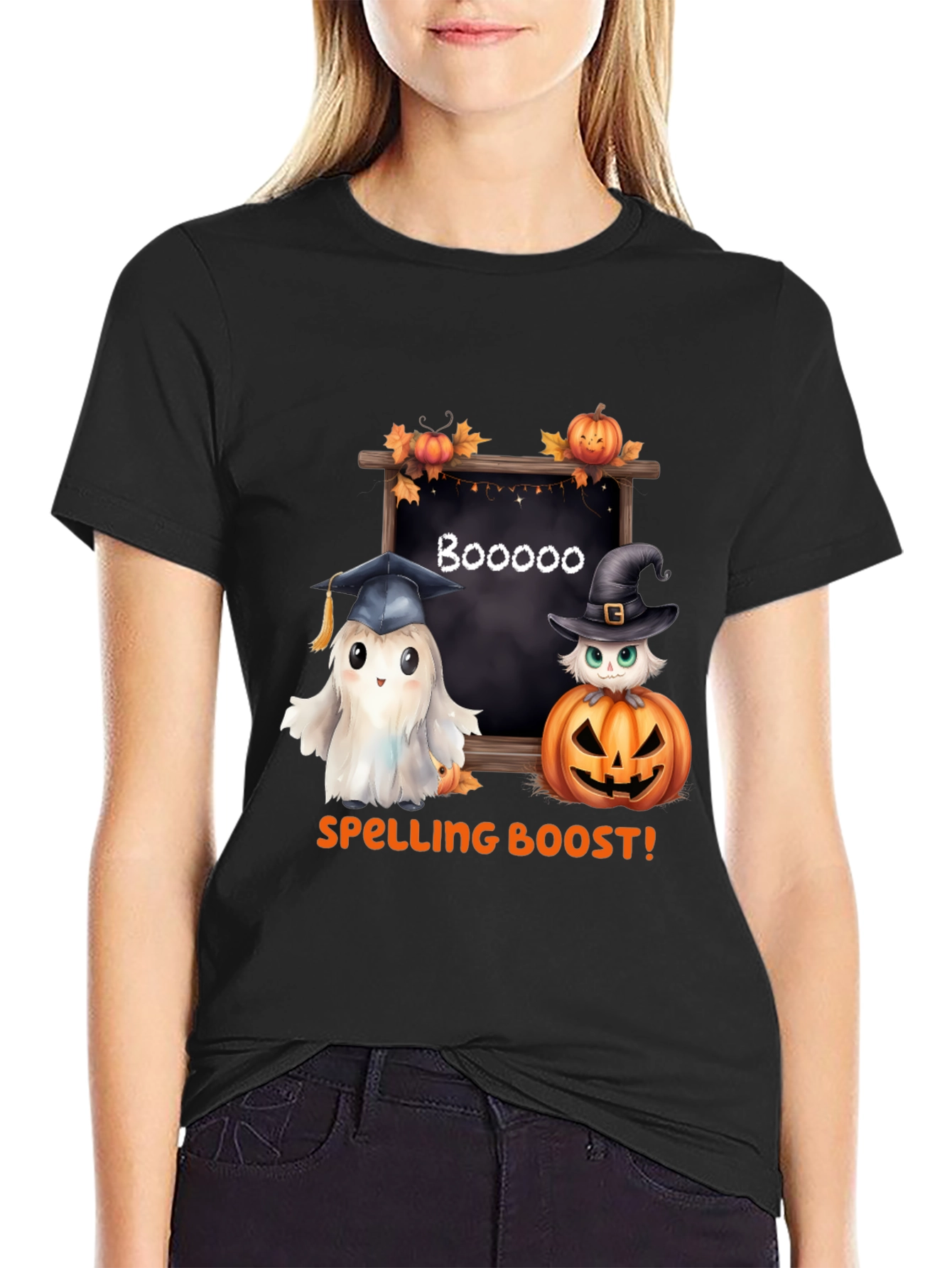 Camiseta Halloween: ¡Impulso Ortográfico Fantasmal!