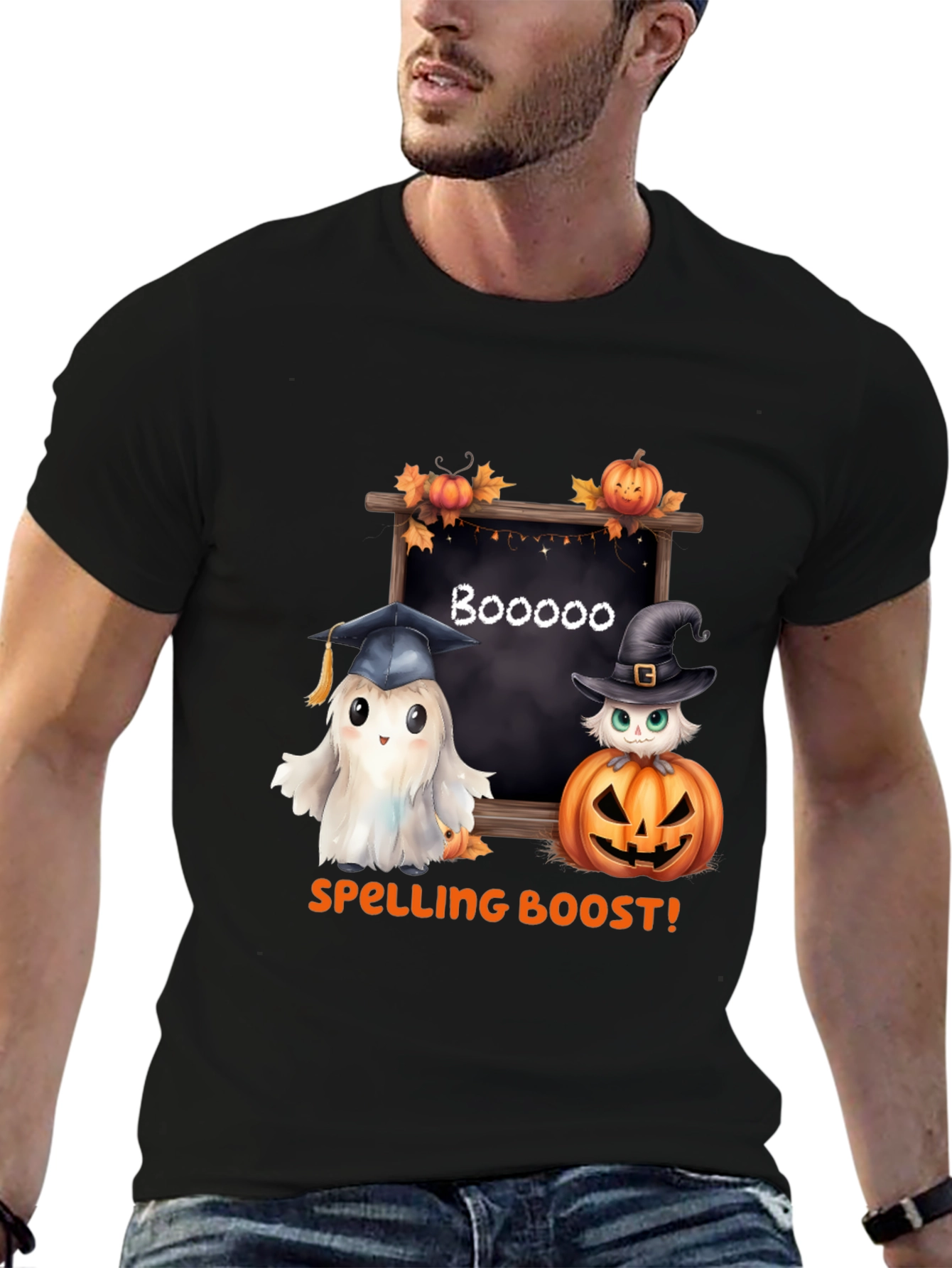 Camiseta Halloween: ¡Impulso Ortográfico Fantasmal!