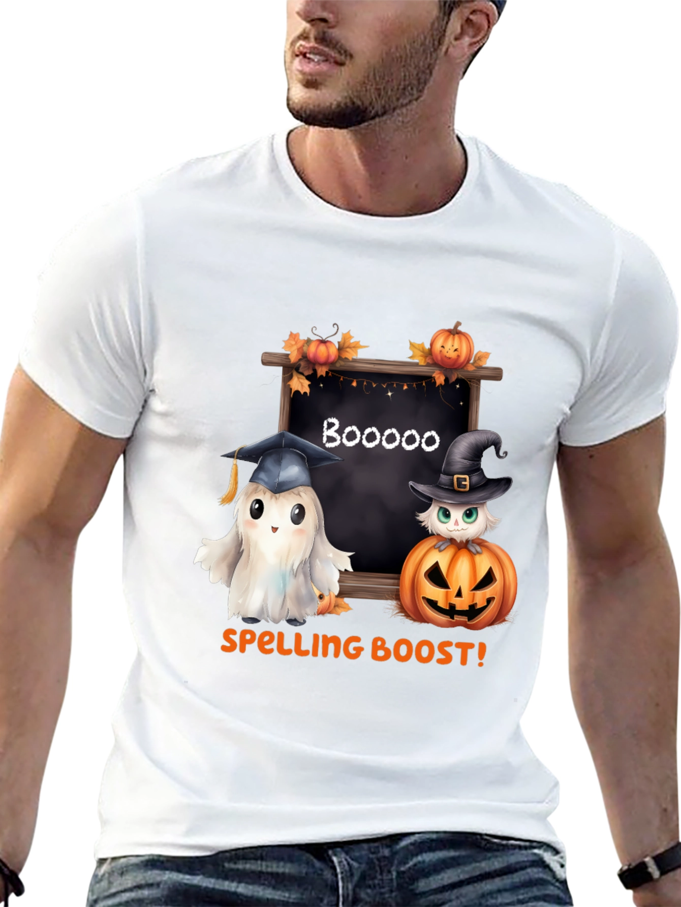 Camiseta Halloween: ¡Impulso Ortográfico Fantasmal!