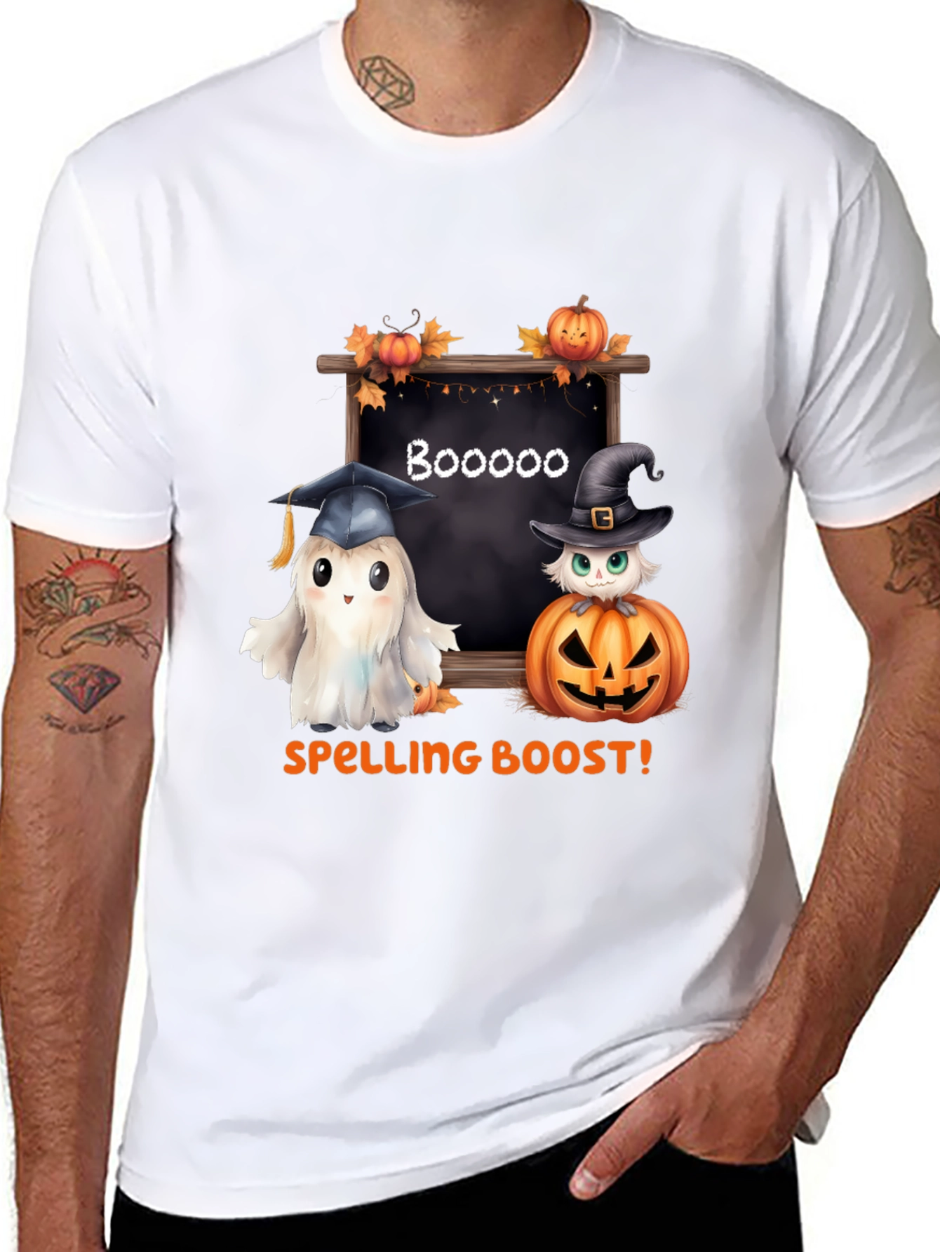 Camiseta Halloween: ¡Impulso Ortográfico Fantasmal!