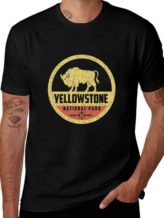 Camiseta Yellowstone National Park Bisonte Vintage
