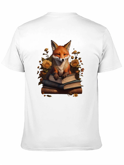 Camiseta Negra con Zorro Lector