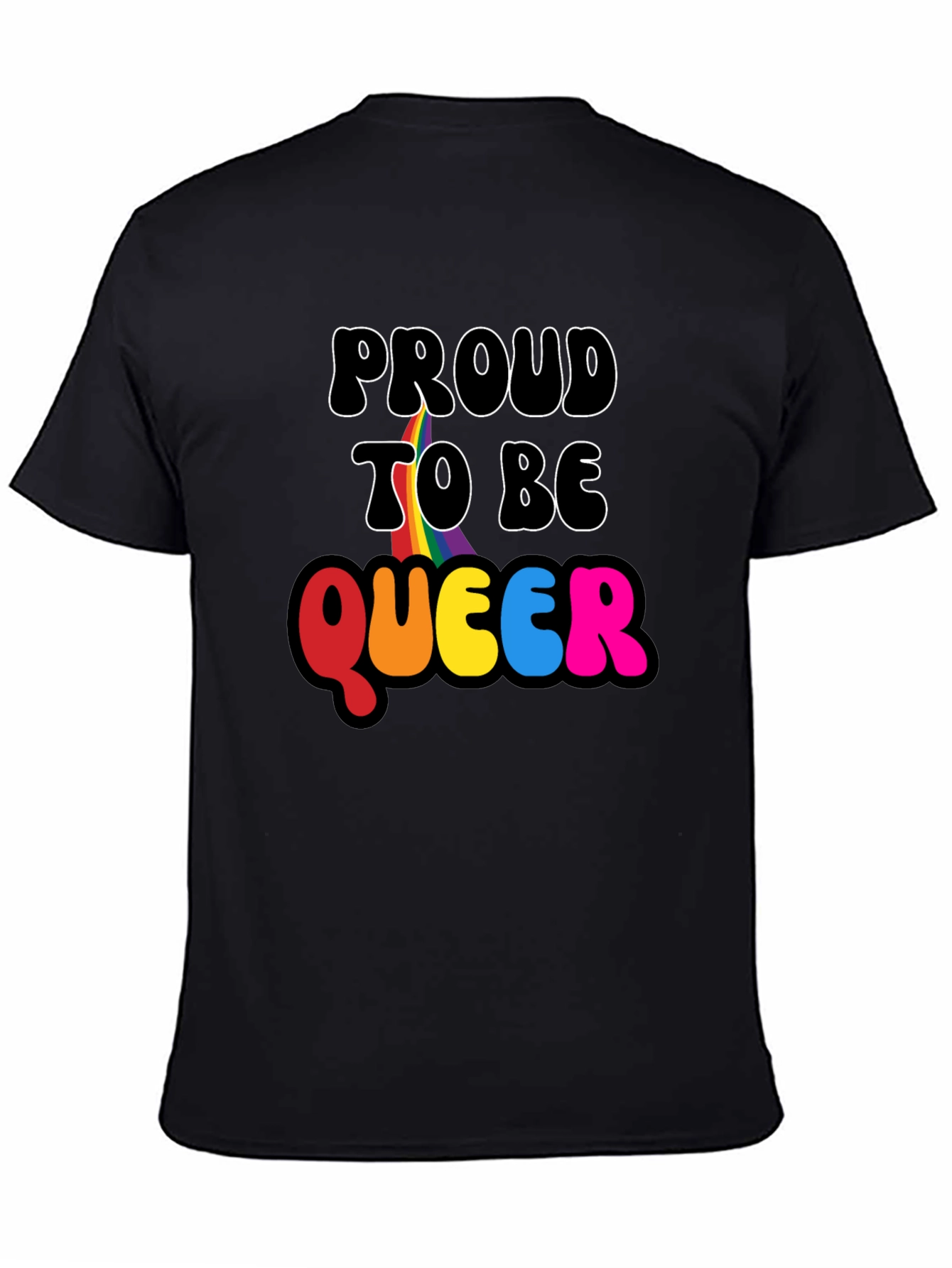 Camiseta Negra Proud to Be Queer